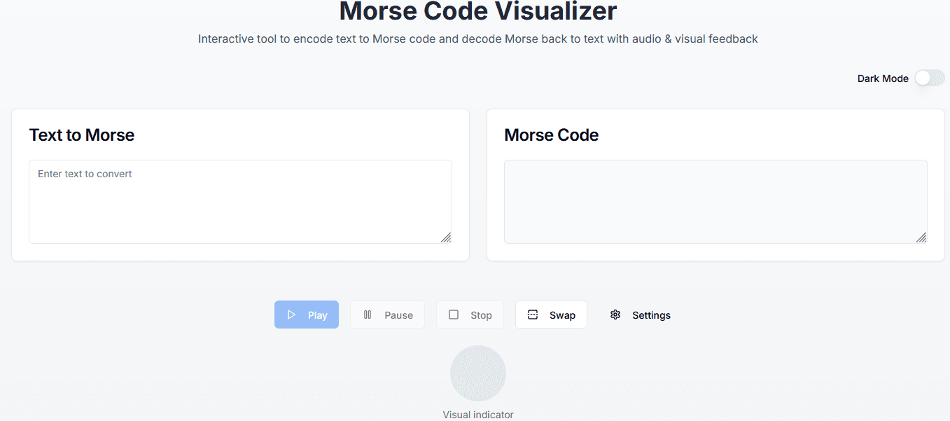 Project Morse Code Visualizer